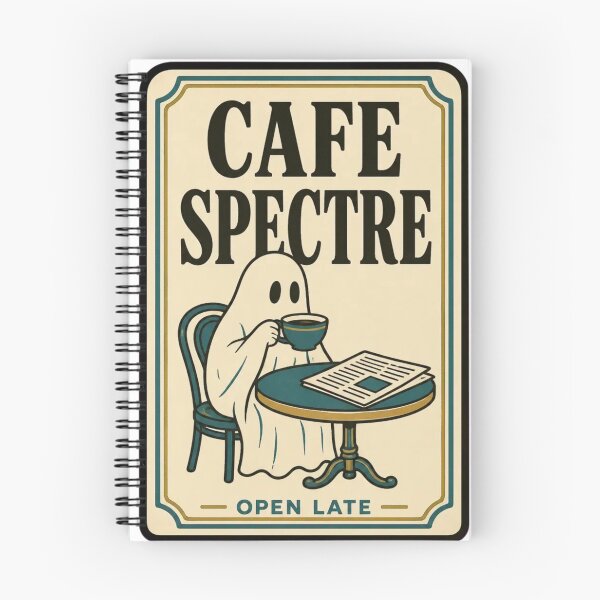 Item preview, Cafe Spectre Vintage Matchbook | Retro Ghost Coffee Matchbook Art Halloween designed and sold by StickyGuys.