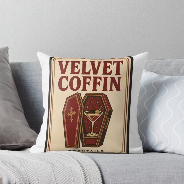 Item preview, Velvet Coffin Cocktails Vintage Matchbook | Retro Goth Bar Matchbook Art designed and sold by StickyGuys.