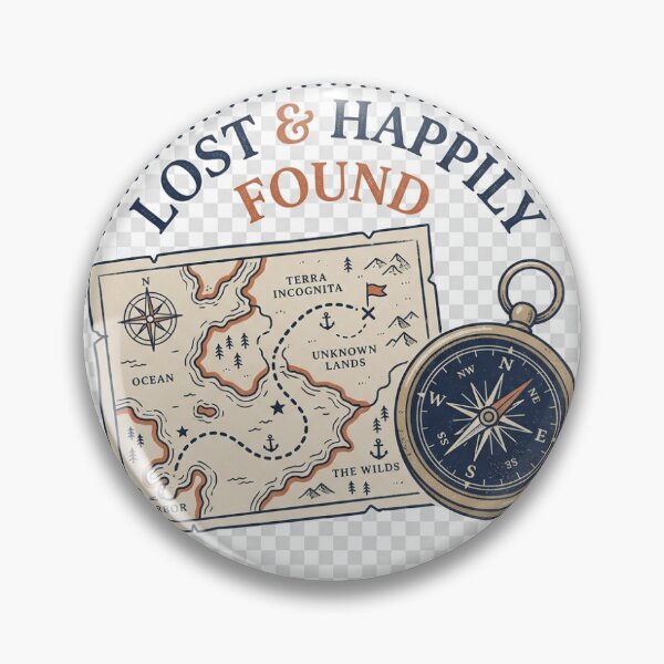 Item preview, Lost And Happily Found Vintage Travel Minimalist Design designed and sold by ImagineDraws.