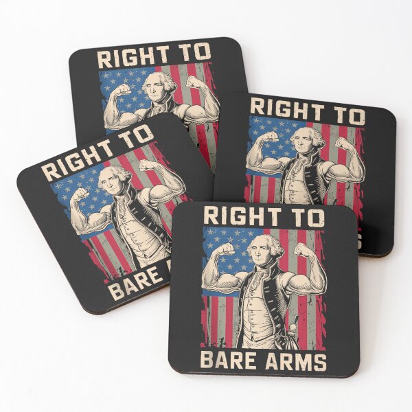 Item preview, Right To Bare Arms USA 4th July Funny George Washington Tank Top designed and sold by forthelovat12.