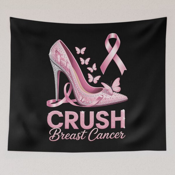 Item preview, Crush Breast Cancer Awareness Pink Ribbon designed and sold by Nahkolahmom.