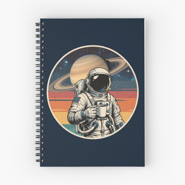 Item preview, Coffee Astronaut in Space – Retro Saturn Vintage Cosmic Coffee Lover designed and sold by Louliloulita.