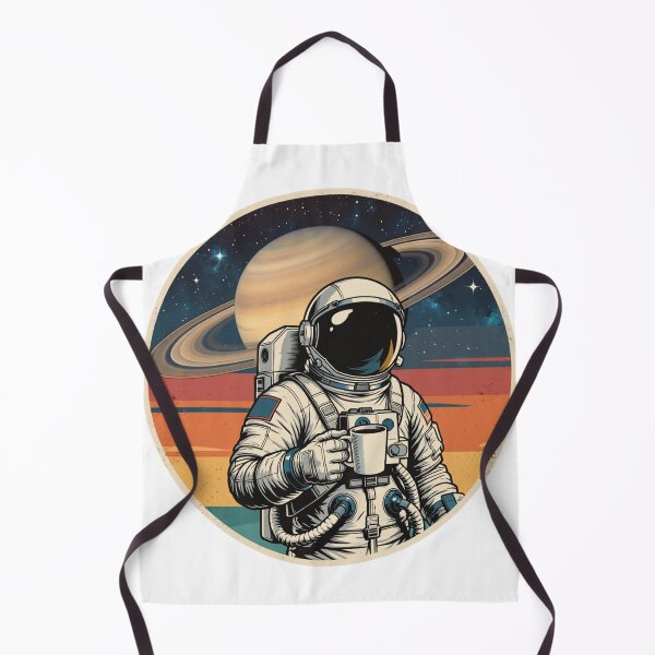 Item preview, Coffee Astronaut in Space – Retro Saturn Vintage Cosmic Coffee Lover designed and sold by Louliloulita.
