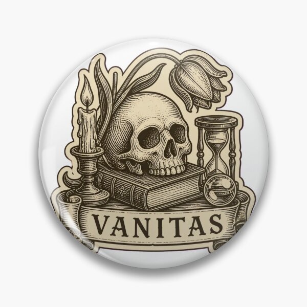 Aperçu de l'œuvre Vanité - Estampe médiévale sur bois représentant un crâne et un livre | Memento Mori Dark Academia créée et vendue par StickyGuys.
