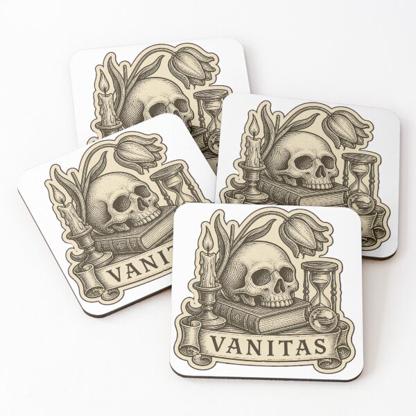 Item preview, Vanitas Medieval Woodcut Skull and Book | Dark Academia Memento Mori Print designed and sold by StickyGuys.