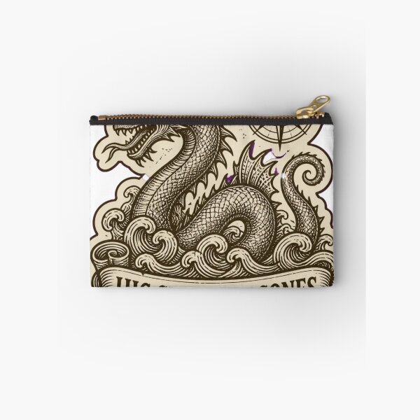 Item preview, Hic Sunt Dracones Medieval Woodcut Dragon | Here Be Dragons Dark Academia Map designed and sold by StickyGuys.