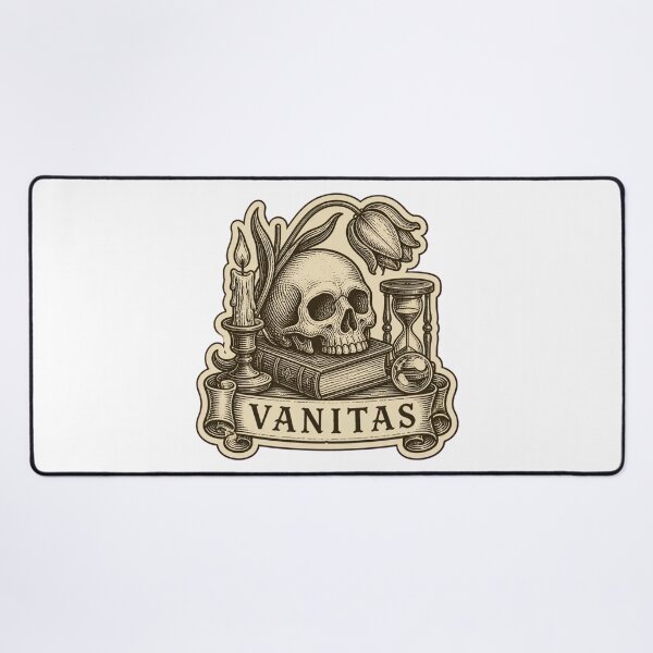 Item preview, Vanitas Medieval Woodcut Skull and Book | Dark Academia Memento Mori Print designed and sold by StickyGuys.