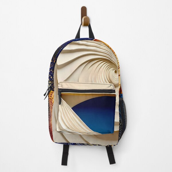 Item preview, Abstract Dual Pattern Design in Blue and Gold designed and sold by Vicky Brago-Mitchell®.