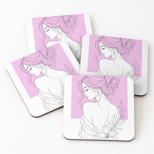 Item preview, beauty woman line art designed and sold by ngangkangart.