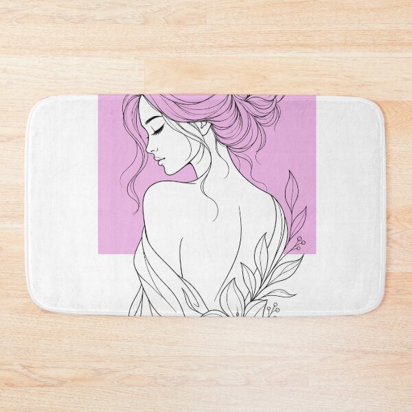 Item preview, beauty woman line art designed and sold by ngangkangart.