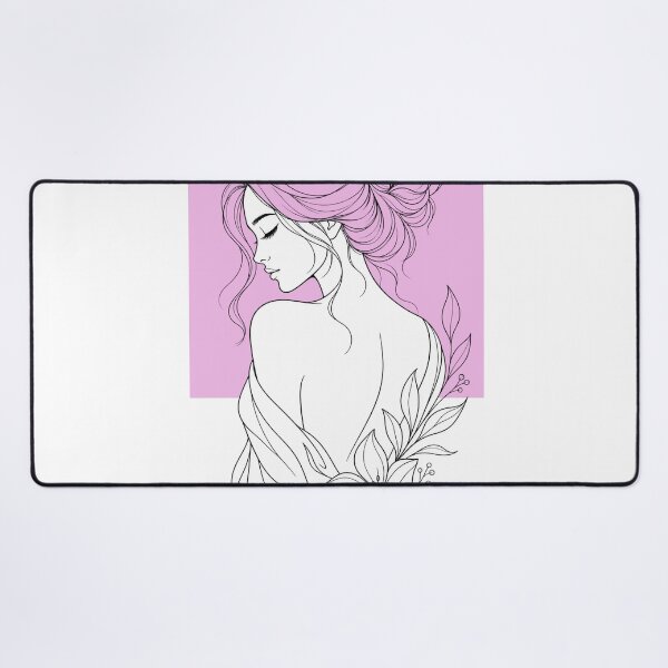 Item preview, beauty woman line art designed and sold by ngangkangart.
