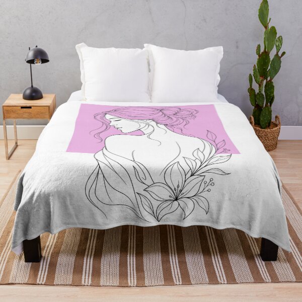 Item preview, beauty woman line art designed and sold by ngangkangart.