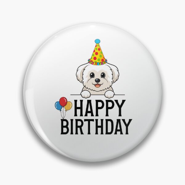Item preview, Happy Bichon Frise Birthday designed and sold by TheAnimalZ00.
