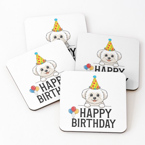 Item preview, Happy Bichon Frise Birthday designed and sold by TheAnimalZ00.