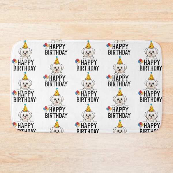 Item preview, Happy Bichon Frise Birthday designed and sold by TheAnimalZ00.