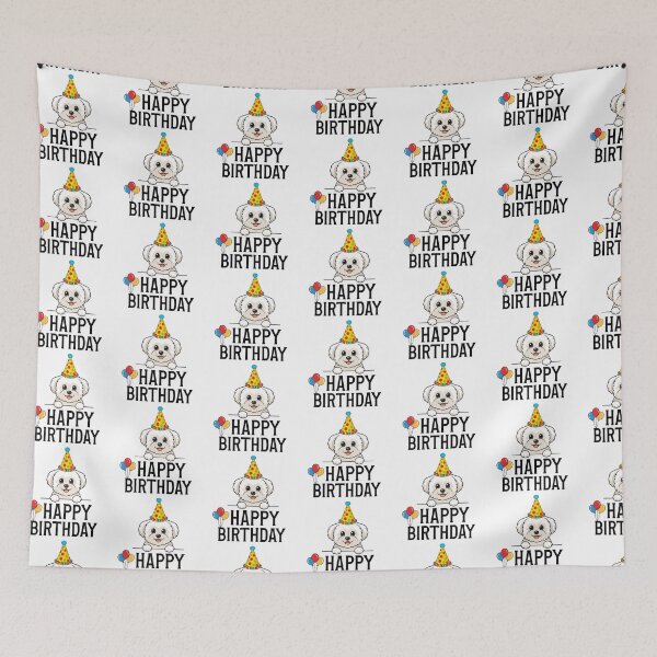 Item preview, Happy Bichon Frise Birthday designed and sold by TheAnimalZ00.