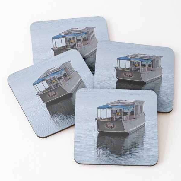 Item preview, Boat in a river in South Townsville designed and sold by pbchan.
