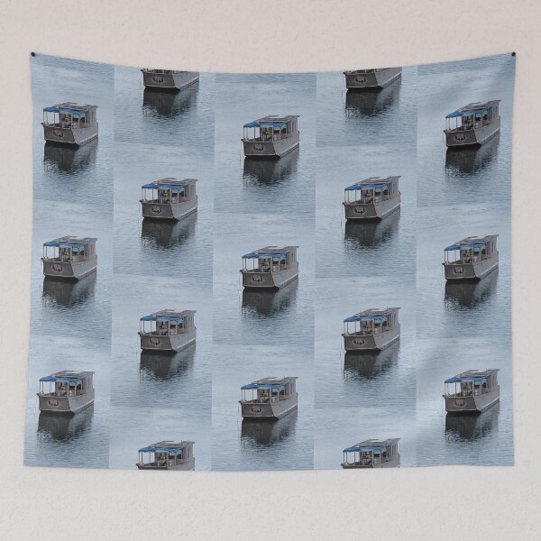 Item preview, Boat in a river in South Townsville designed and sold by pbchan.