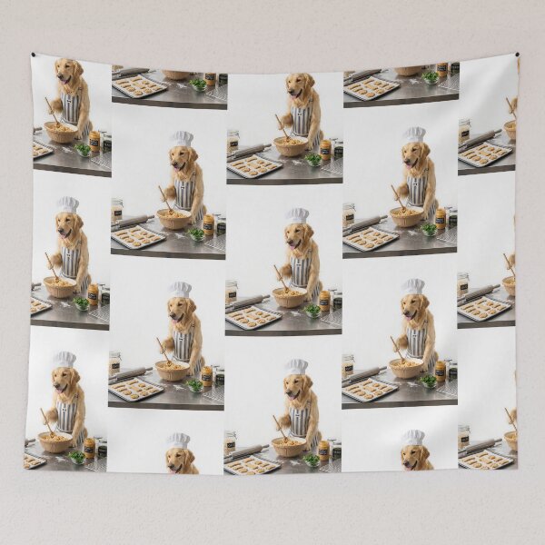 Item preview, Chef Golden Retriever Gourmet Treats designed and sold by PictoVibe.