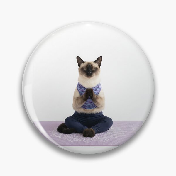 Item preview, Zen Siamese Cat Yoga Master designed and sold by PictoVibe.
