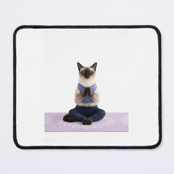 Item preview, Zen Siamese Cat Yoga Master designed and sold by PictoVibe.