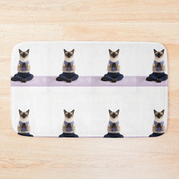 Item preview, Zen Siamese Cat Yoga Master designed and sold by PictoVibe.
