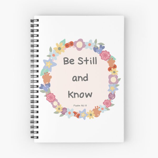 Item preview, Be Still and Know Psalm 46:10 Cute Flower Wreath designed and sold by bySunnieStudio.