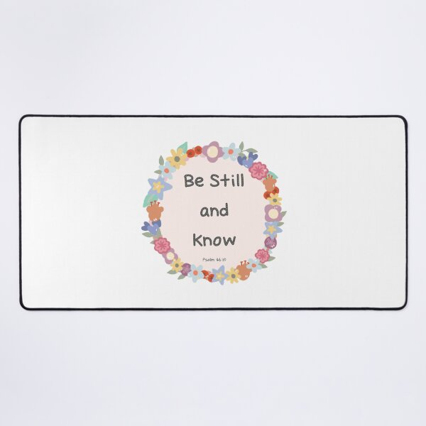Item preview, Be Still and Know Psalm 46:10 Cute Flower Wreath designed and sold by bySunnieStudio.
