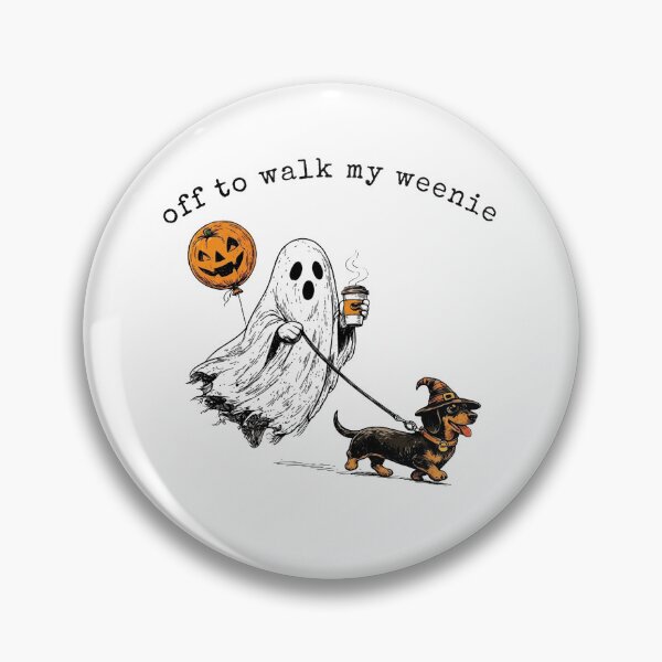 Item preview, Off to Walk My Weenie Halloweenie designed and sold by To101ARt.