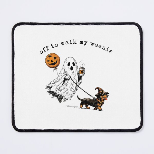 Item preview, Off to Walk My Weenie Halloweenie designed and sold by To101ARt.