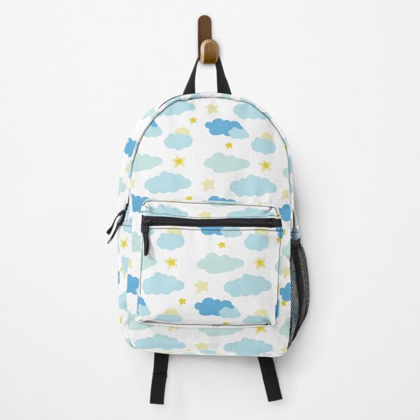 Item preview, cute pastel clouds stars and sun nursery pattern designed and sold by AePuti.