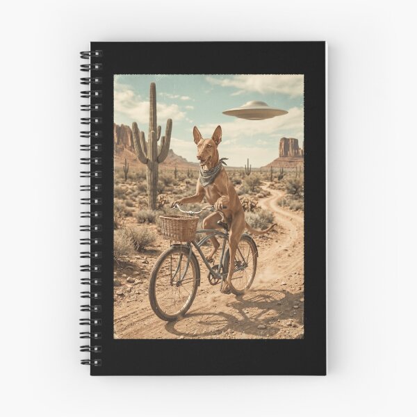 Item preview, Pharaoh Hound Riding Bike Wild West Western UFO Dog Lover designed and sold by dian-rody-crest.