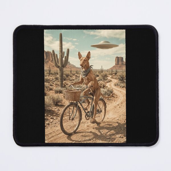 Item preview, Pharaoh Hound Riding Bike Wild West Western UFO Dog Lover designed and sold by dian-rody-crest.