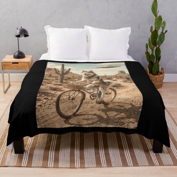 Item preview, Pomsky Riding Bike Wild West Western UFO Dog Lover designed and sold by dian-rody-crest.