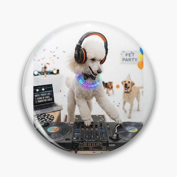 Item preview, Poodle DJ Turntable Master designed and sold by PictoVibe.