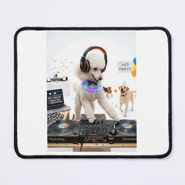 Item preview, Poodle DJ Turntable Master designed and sold by PictoVibe.