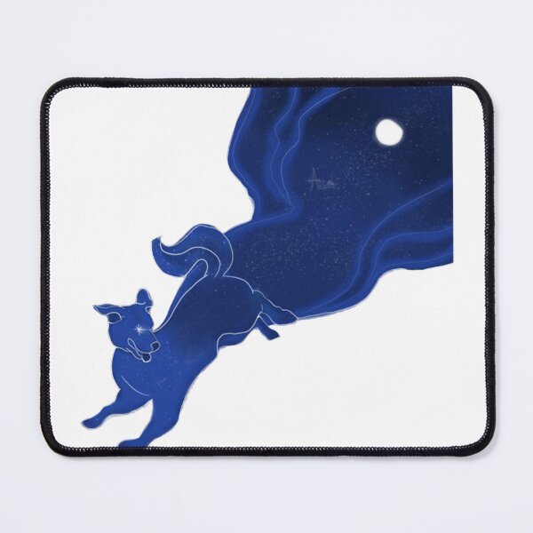 Item preview, Running Through The Night Cute Galaxy Celestial Dog Art designed and sold by AstralALl.