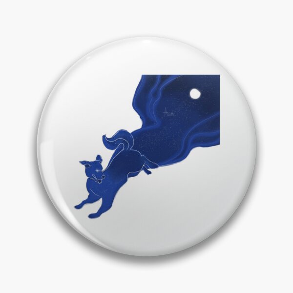 Item preview, Running Through The Night Cute Galaxy Celestial Dog Art designed and sold by AstralALl.