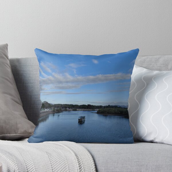 Item preview, A boat at South Townsville River during sunset designed and sold by pbchan.