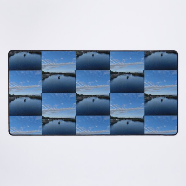 Item preview, A boat at South Townsville River during sunset designed and sold by pbchan.