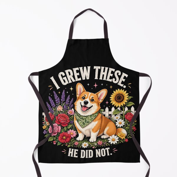 Item preview, I Grew These He Did Not Corgi Garden designed and sold by CF_VintageDesign.