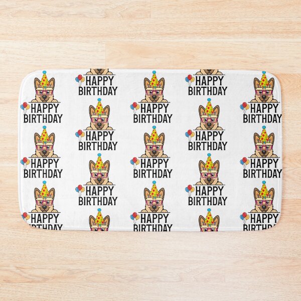 Item preview, Happy German Shepherd Birthday designed and sold by TheAnimalZ00.