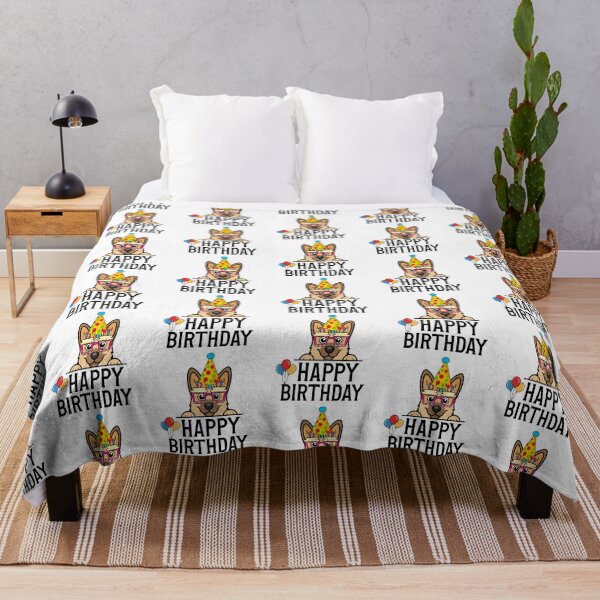 Item preview, Happy German Shepherd Birthday designed and sold by TheAnimalZ00.