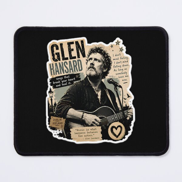 Item preview, Glen Hansard Acoustic Folk Music Artist designed and sold by HaytamShop.