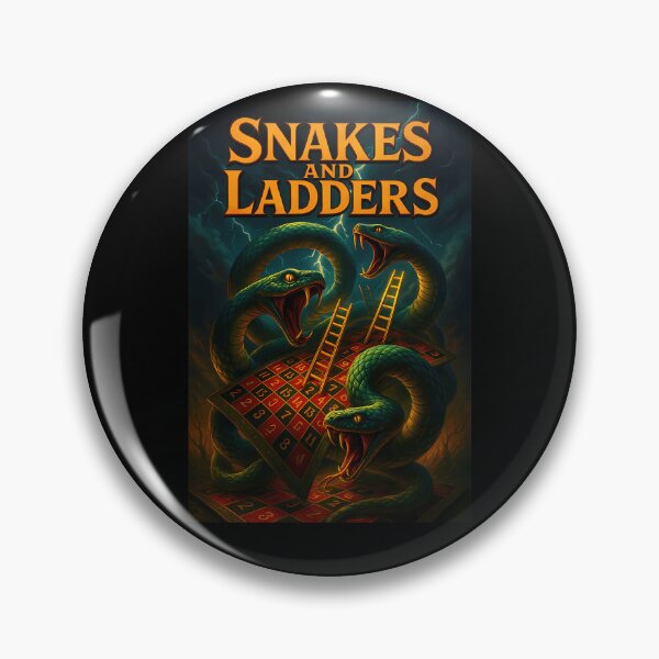 Item preview, Giant Green Snakes And Ladders Surrounding Dark Board designed and sold by Cognatus.