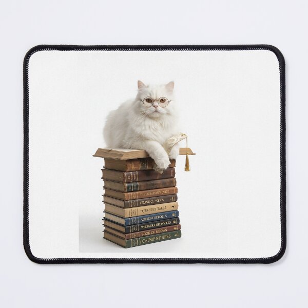 Item preview, Persian Cat Librarian Book Lover designed and sold by PictoVibe.