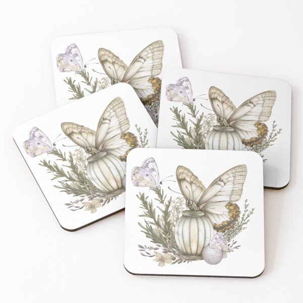 Item preview, Pastel Butterfly Still Life designed and sold by CarolBeeDesigns.