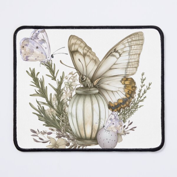 Item preview, Pastel Butterfly Still Life designed and sold by CarolBeeDesigns.