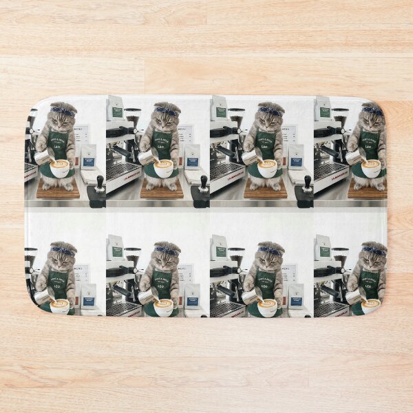 Item preview, Scottish Fold Cat Barista Artiste designed and sold by PictoVibe.