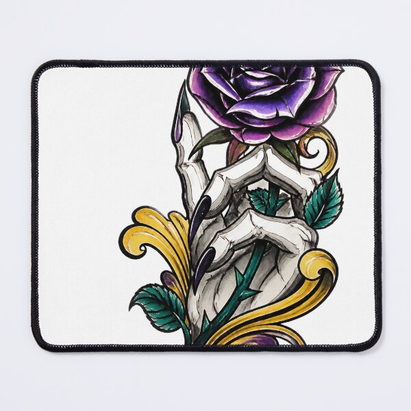 Item preview, Gothic Purple Rose Skeleton designed and sold by SKBlack.